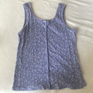 Purple flower tank top for kids/teens